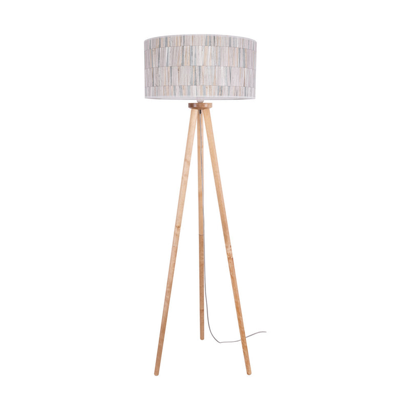 Luna Floor Lamp 1xE27 Max.60W Birch/Transparent/Multicolor