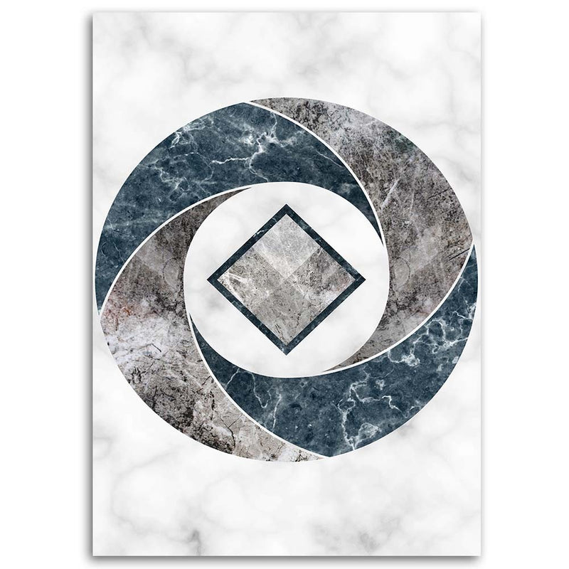 Deco panel print, Abstract geometry - marble