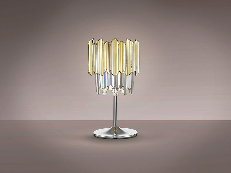 TIARA table lamp 1l chrome gold