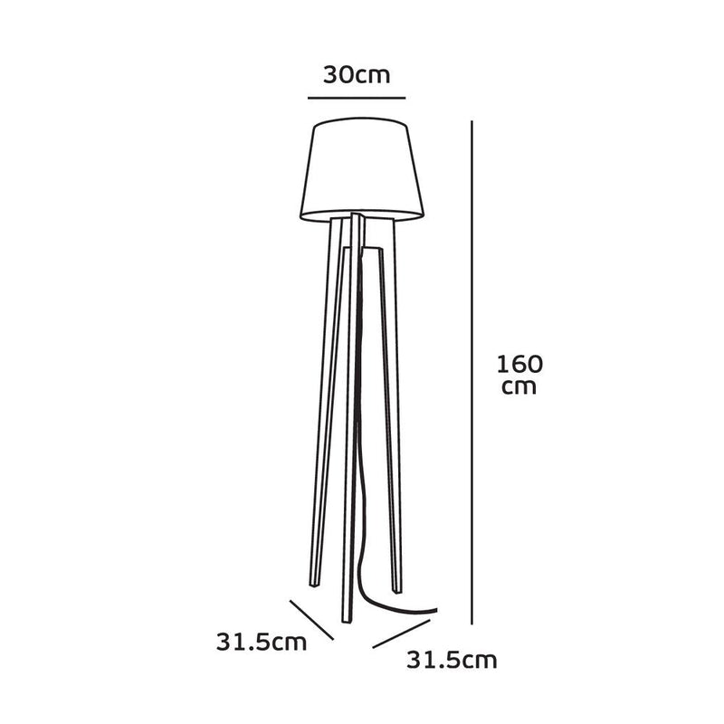 Floor lamps VK Leading Light (VK/03131/WD/RD40W) E27