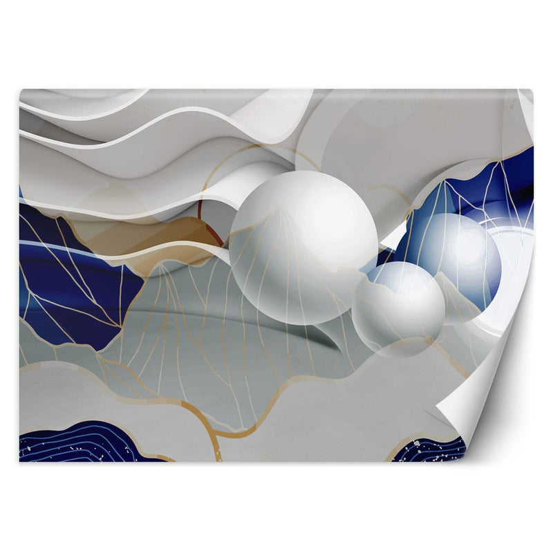 Wallpaper, Abstract 3d waves and spheres