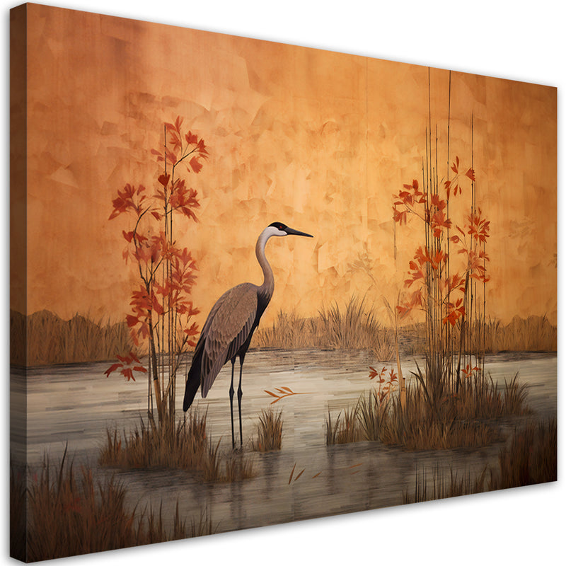 Canvas print, Oriental crane