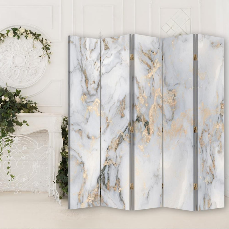 Room divider Double-sided, Golden marble