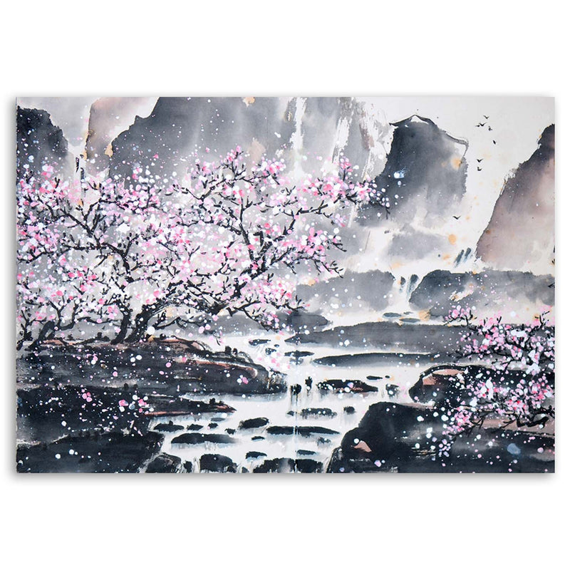 Canvas print, Japanese watercolour