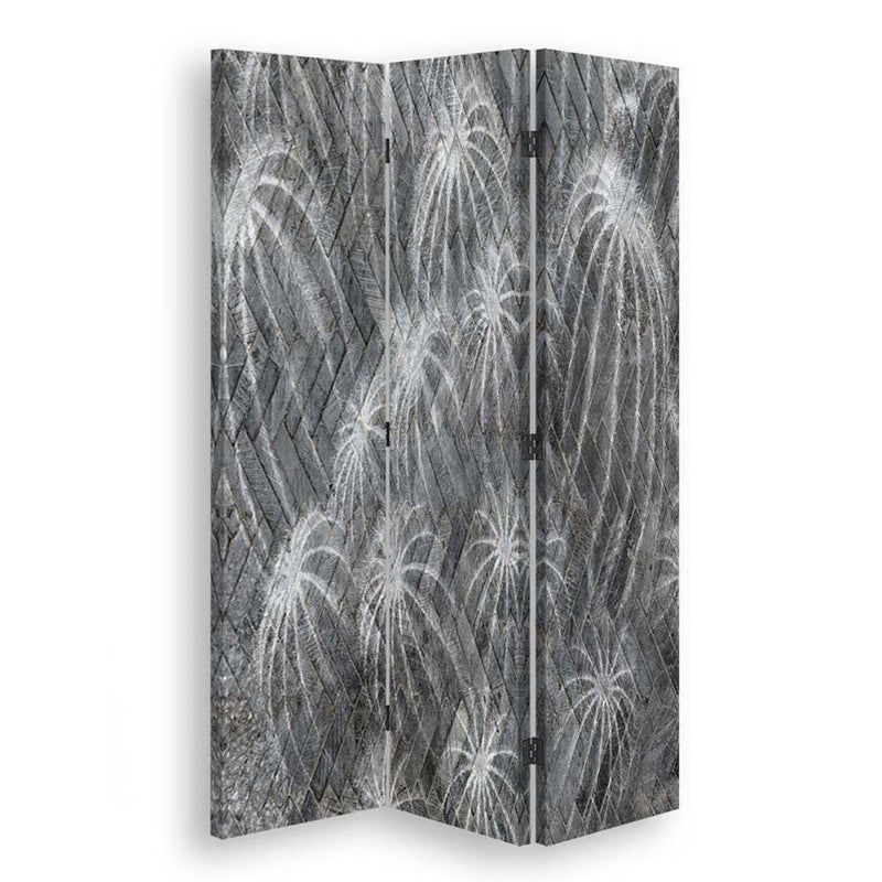 Room divider Double-sided rotatable, Cactus abstraction