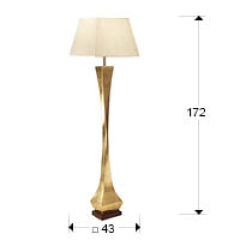 DECO floor lamp, 1l, gold