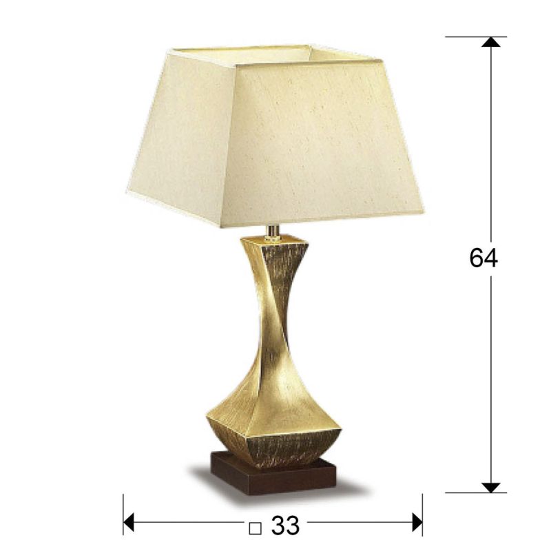 DECO small table lamp, gold 1l