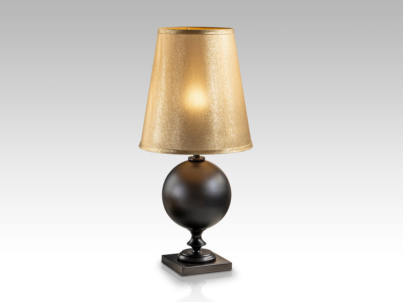 TERRA matt black table lamp s/gold