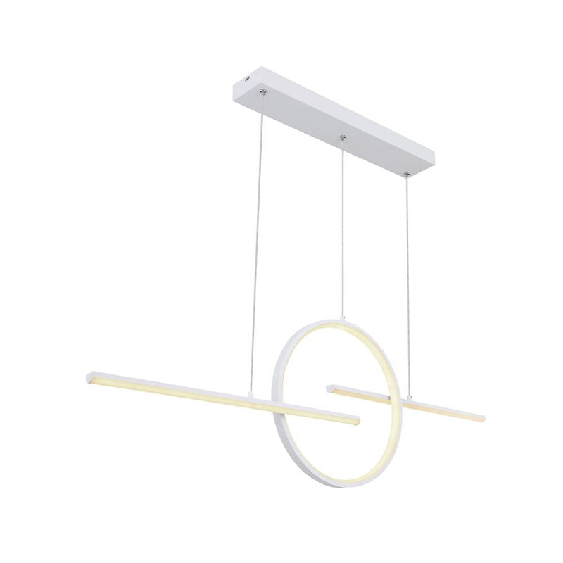 Linear suspension Globo Lighting BARRAL metal white LED 