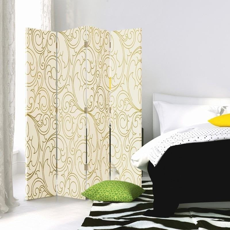 Room divider Double-sided, Wallpaper in light color