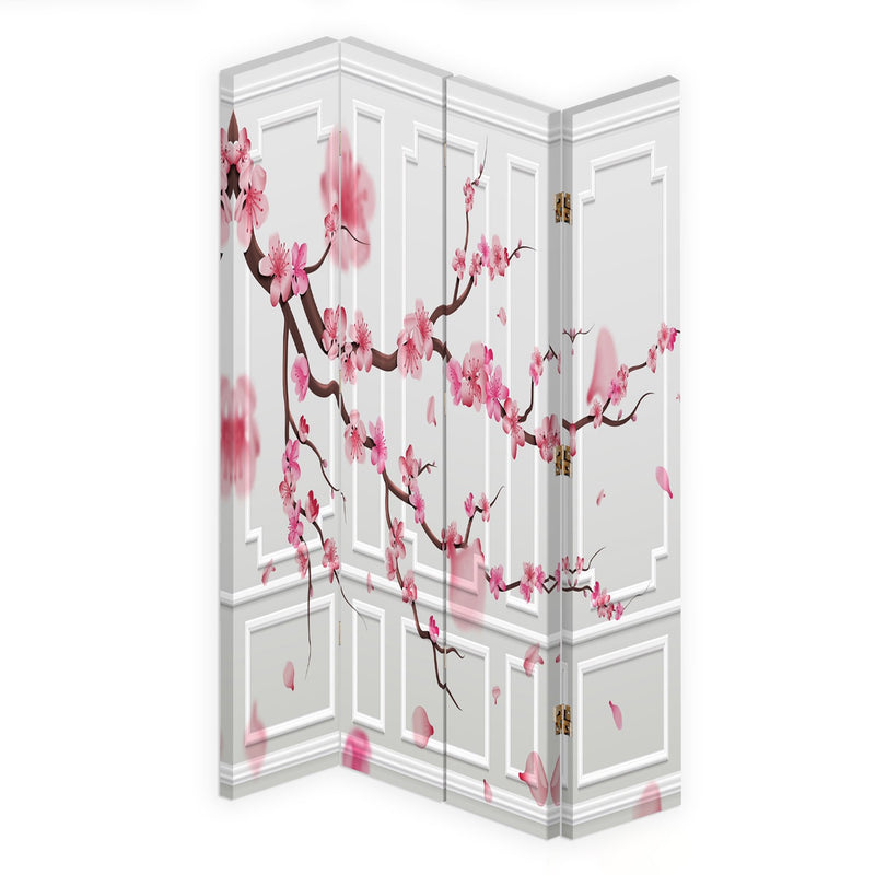 Room divider Double-sided rotatable, Cherry blossom