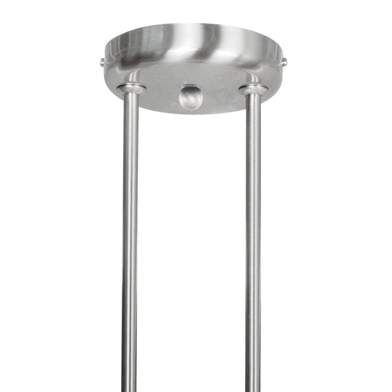 Pendant Capri glass steel E27 2 lamps