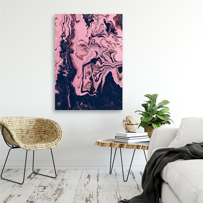 Deco panel print, Abstract painted in pink