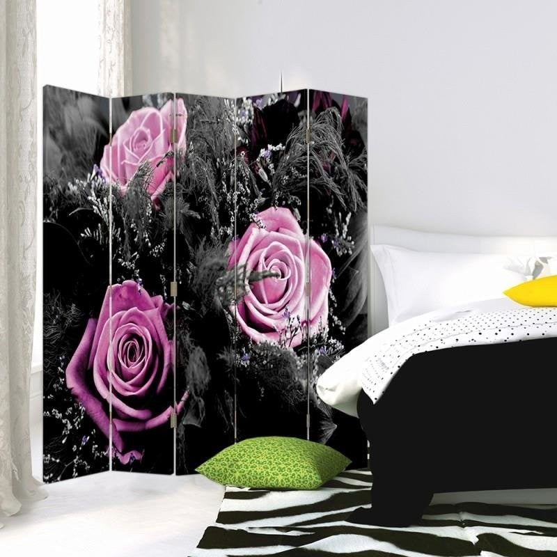 Room divider Double-sided, Decorative roses