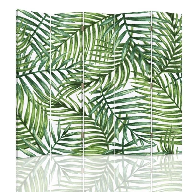Room divider Double-sided, Palm leaf composition