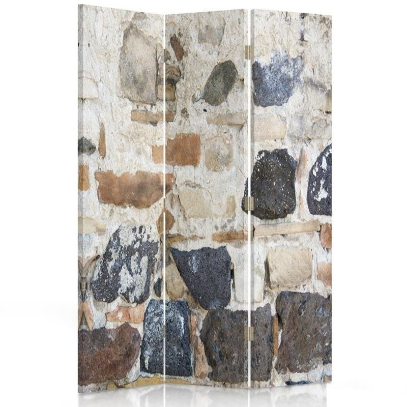 Room divider Double-sided rotatable, Old stone wall
