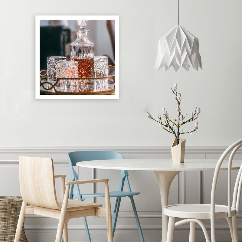 Canvas print, Whisky - decanter and glasses
