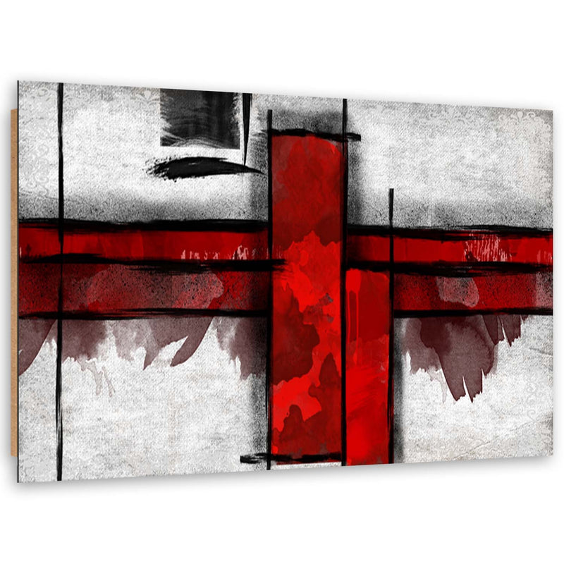 Deco panel print, Red rectangles