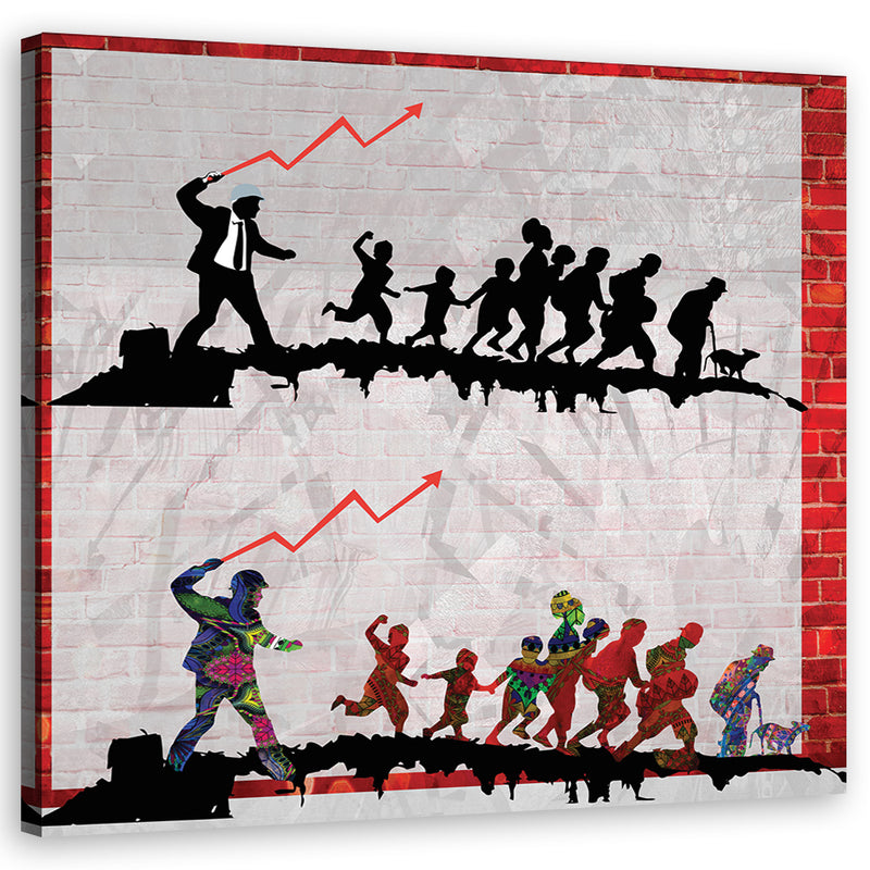 Canvas print, Banksy The Whip