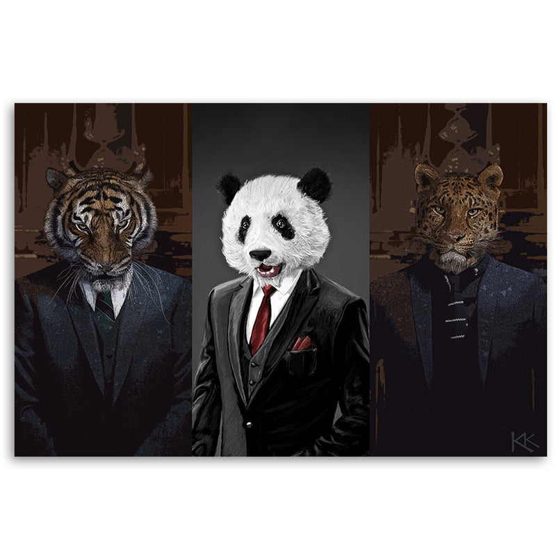 Canvas print, Animals in suits