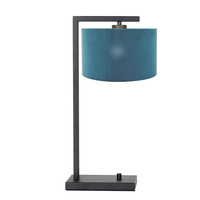 Table lamp Rod metal blue E27