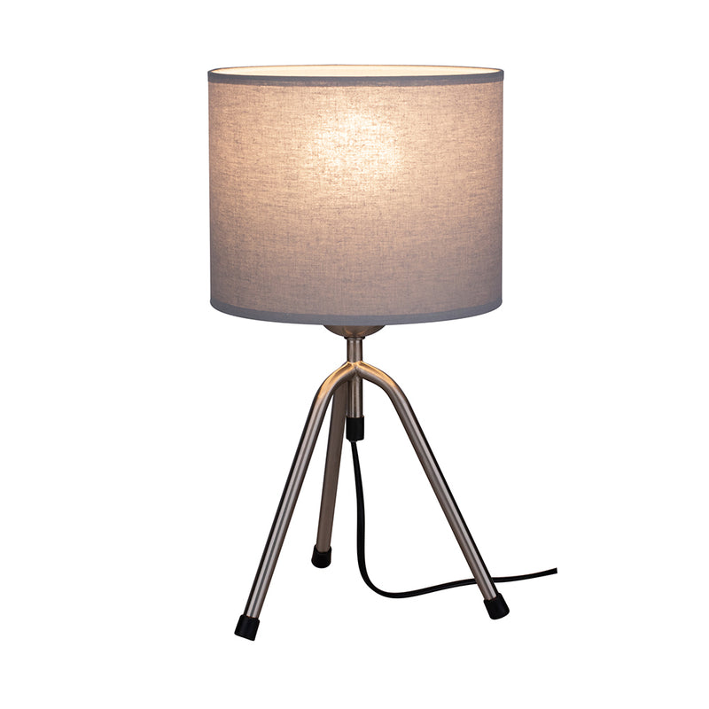 Tami Table Lamp 1xE27 Max.60W Satin / Black PVC / Light Gray