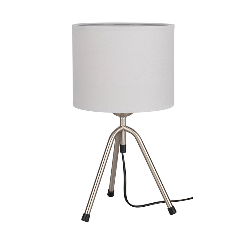 Tami Table Lamp 1xE27 Max.60W Satin / Black PVC / Light Gray