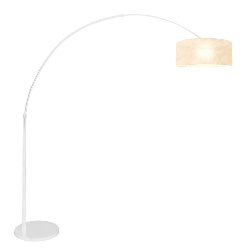 Floor lamp Sparkled light plastic white E27