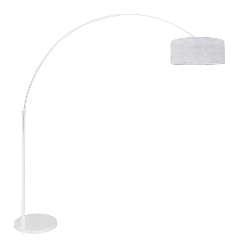 Floor lamp Sparkled light plastic white E27