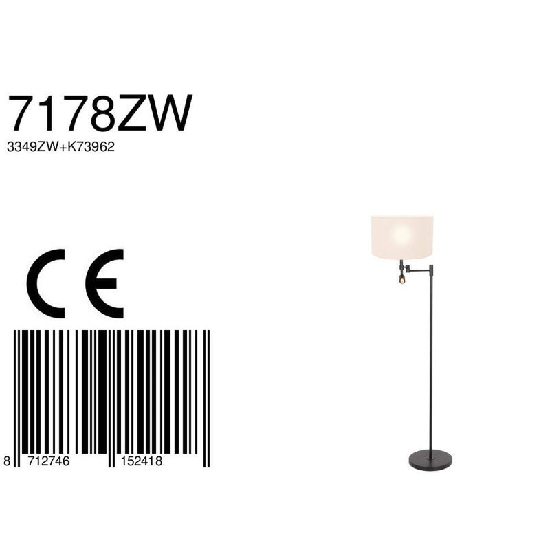 Floor lamp Rod metal white LED / E27 2 lamps