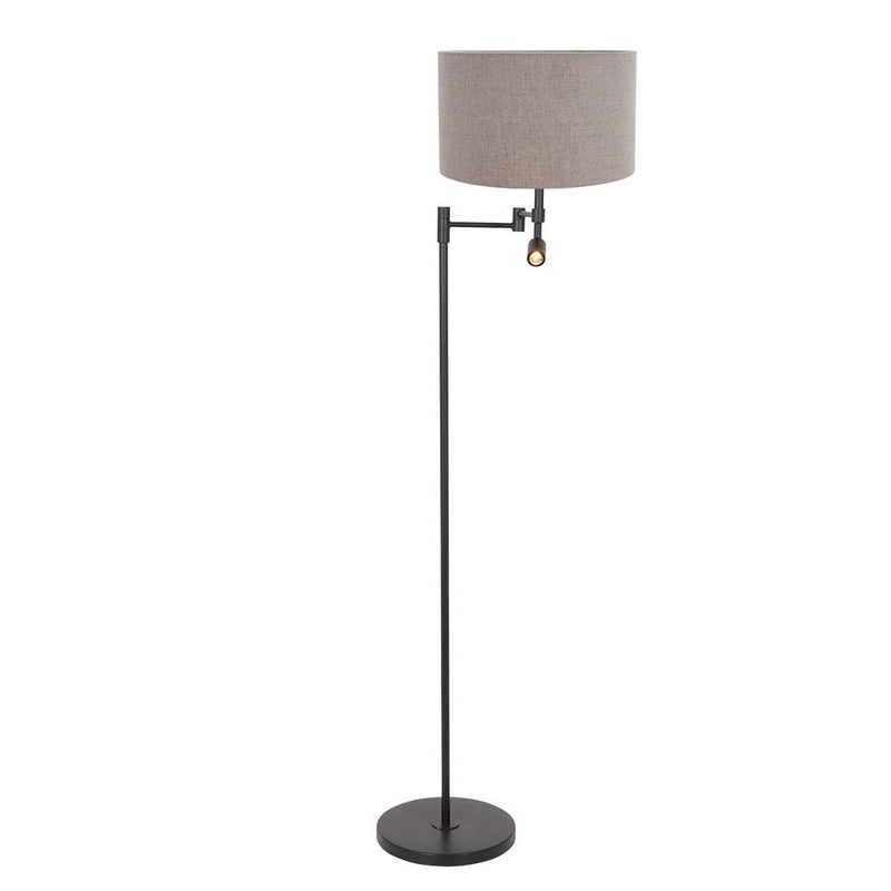 Floor lamp Rod linen grey LED / E27 2 lamps
