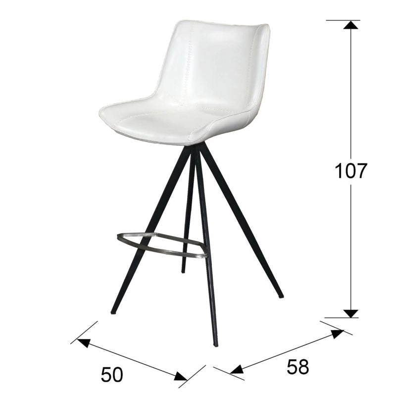 SAMOA high stool, white
