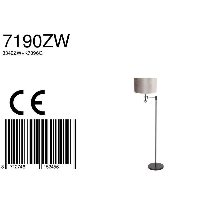 Floor lamp Rod metal silver LED / E27 2 lamps