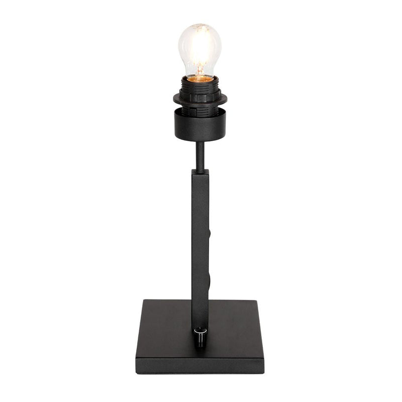 Table lamp Rod linen black E27