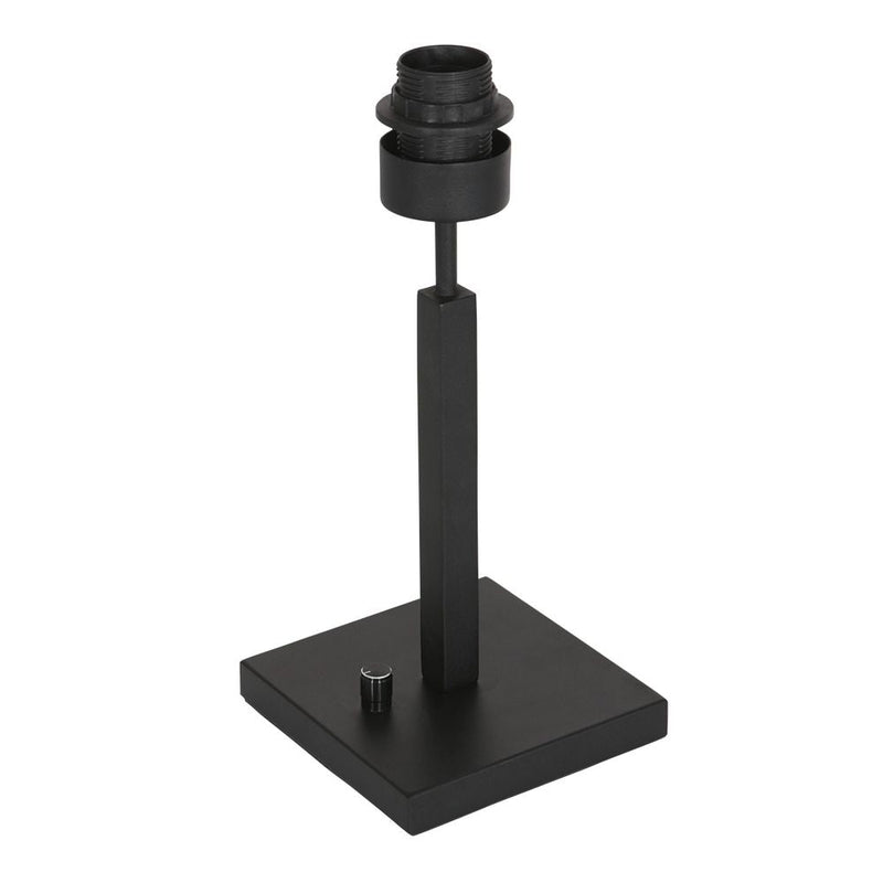 Table lamp Rod linen black E27