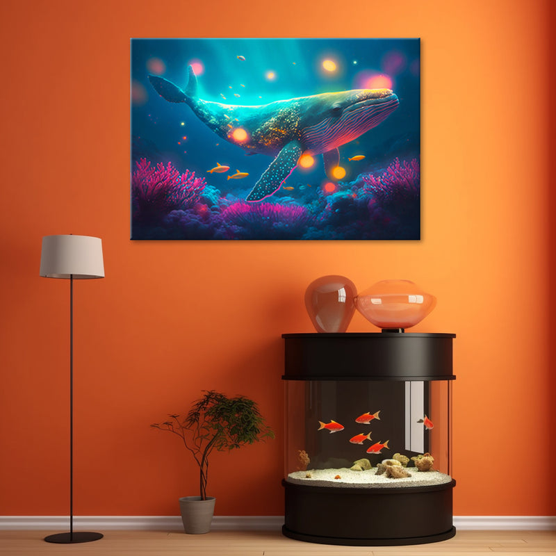 Canvas print, Magic whale
