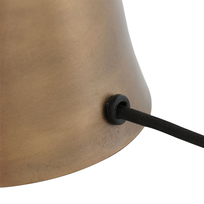 Table lamp Brass linen bronze E27