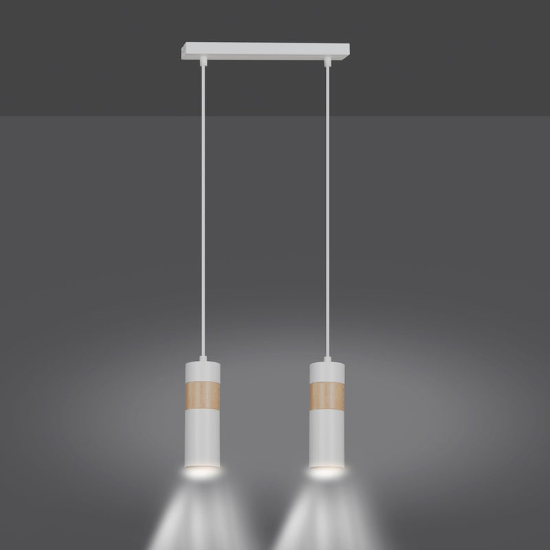 AKARI pendant lamp 2L, white, GU10
