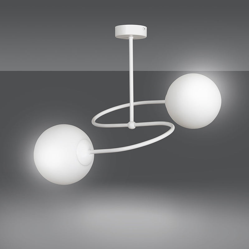 SELBI ceiling lamp 2L, D15 white, E14
