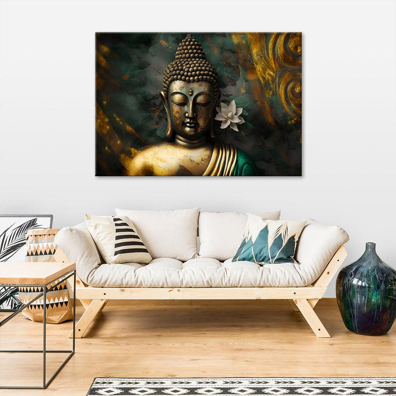Deco panel picture, Buddha Zen Abstraction