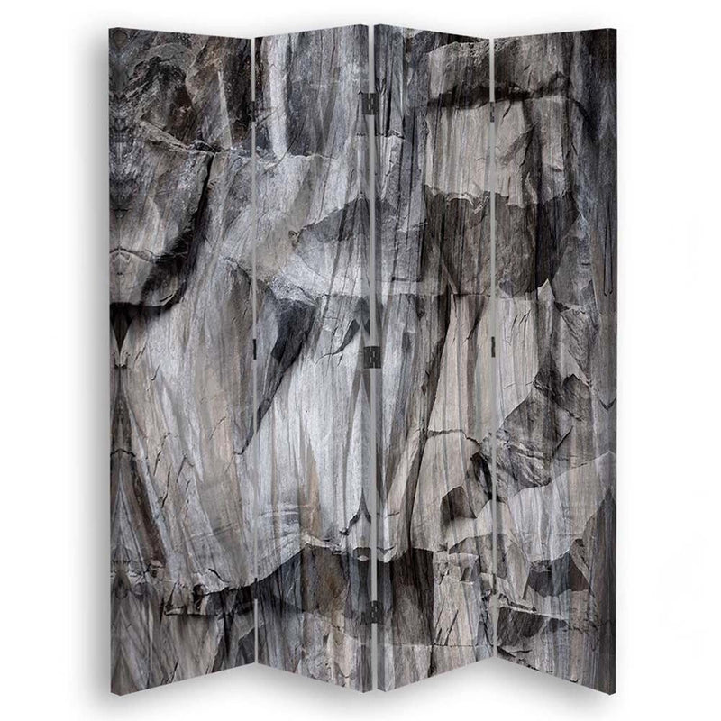 Room divider Double-sided rotatable, Crude grey