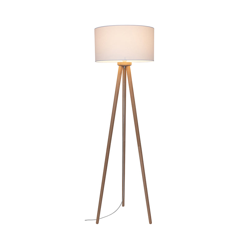Contra Floor Lamp 1xE27 Max.60W Natural Beech/Transparent/White