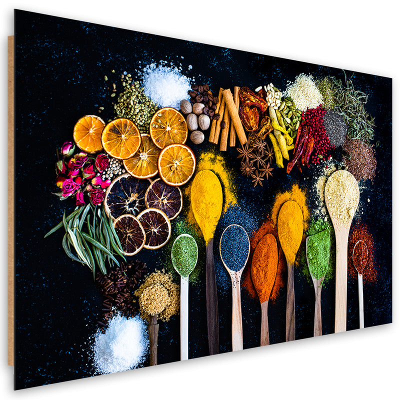 Deco panel print, Herbs Spices for the kitchen