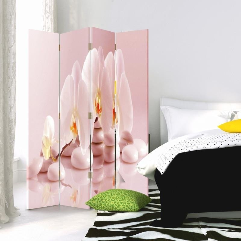 Room divider Double-sided, Zen orchids