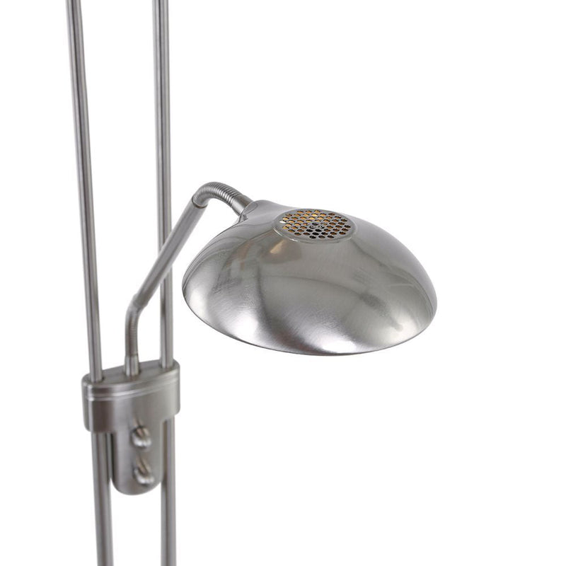 Floor lamp Biron glass steel LED 2 lamps