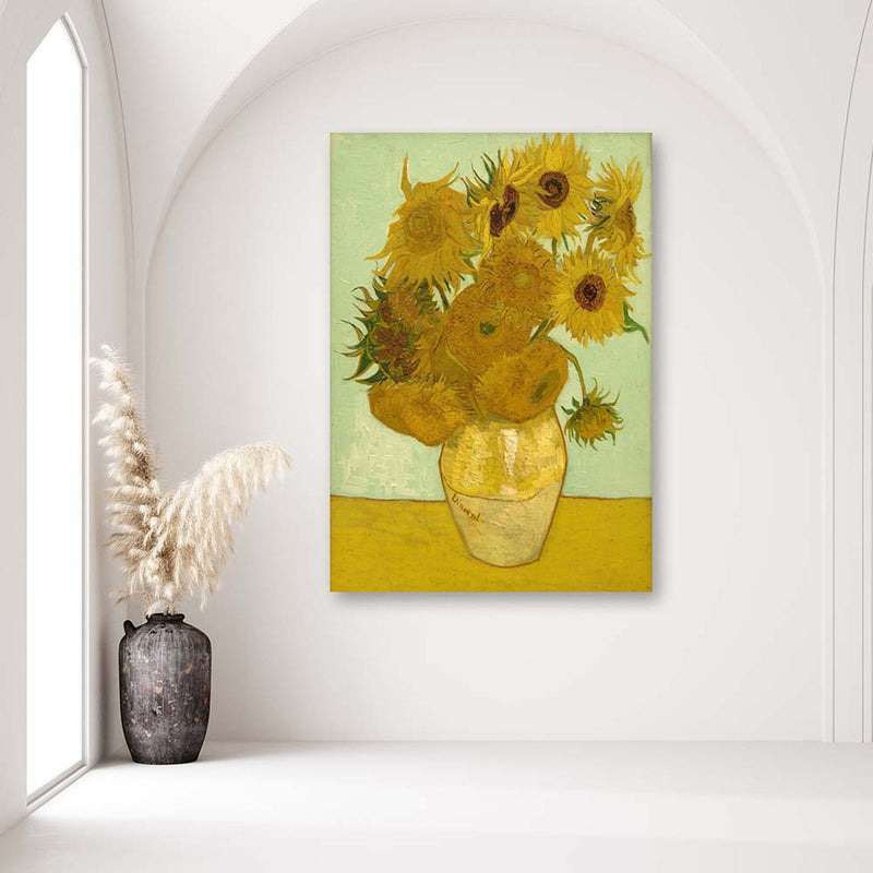 Canvas print, Sunflowers - v. van gogh reproduction
