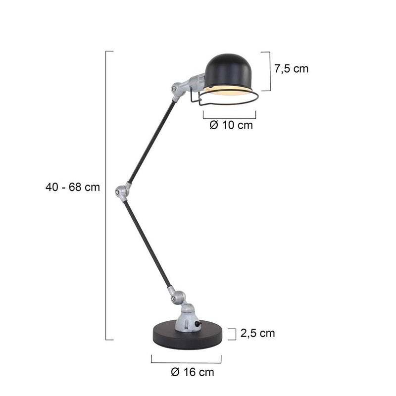 Table lamp Davin aluminium aluminium E14