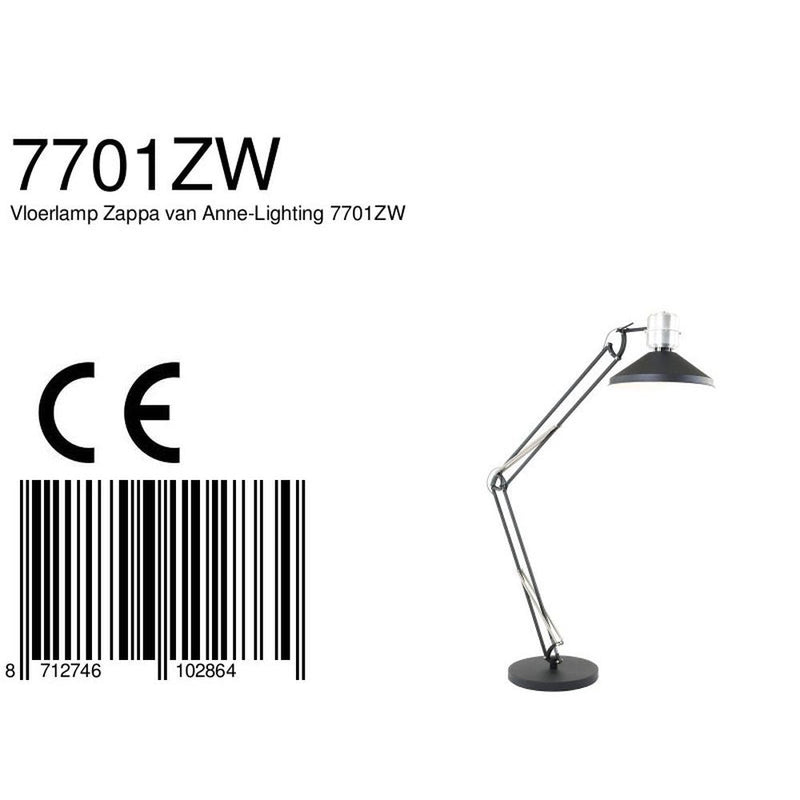 Floor lamp Zappa metal transparent E27