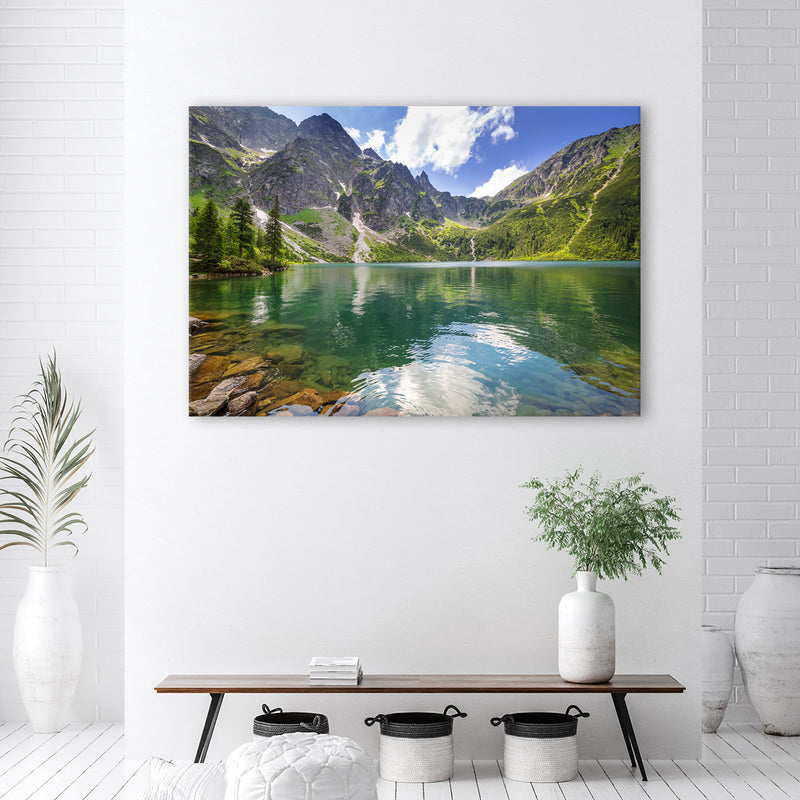 Canvas print, Mountain lake Nature Trees