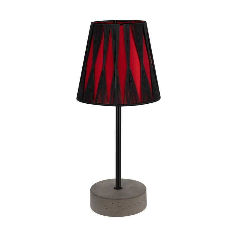 Mila Table Lamp 1xE14 Max.40W Concrete Gray/Black PVC/Black/Red-Black